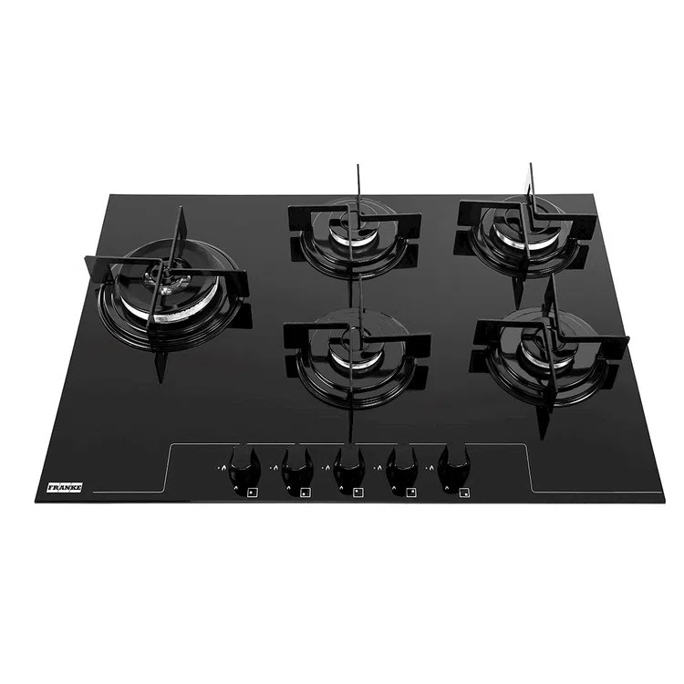 Cooktop a Gás Franke Prática Glass 75cm 5 Queimadores