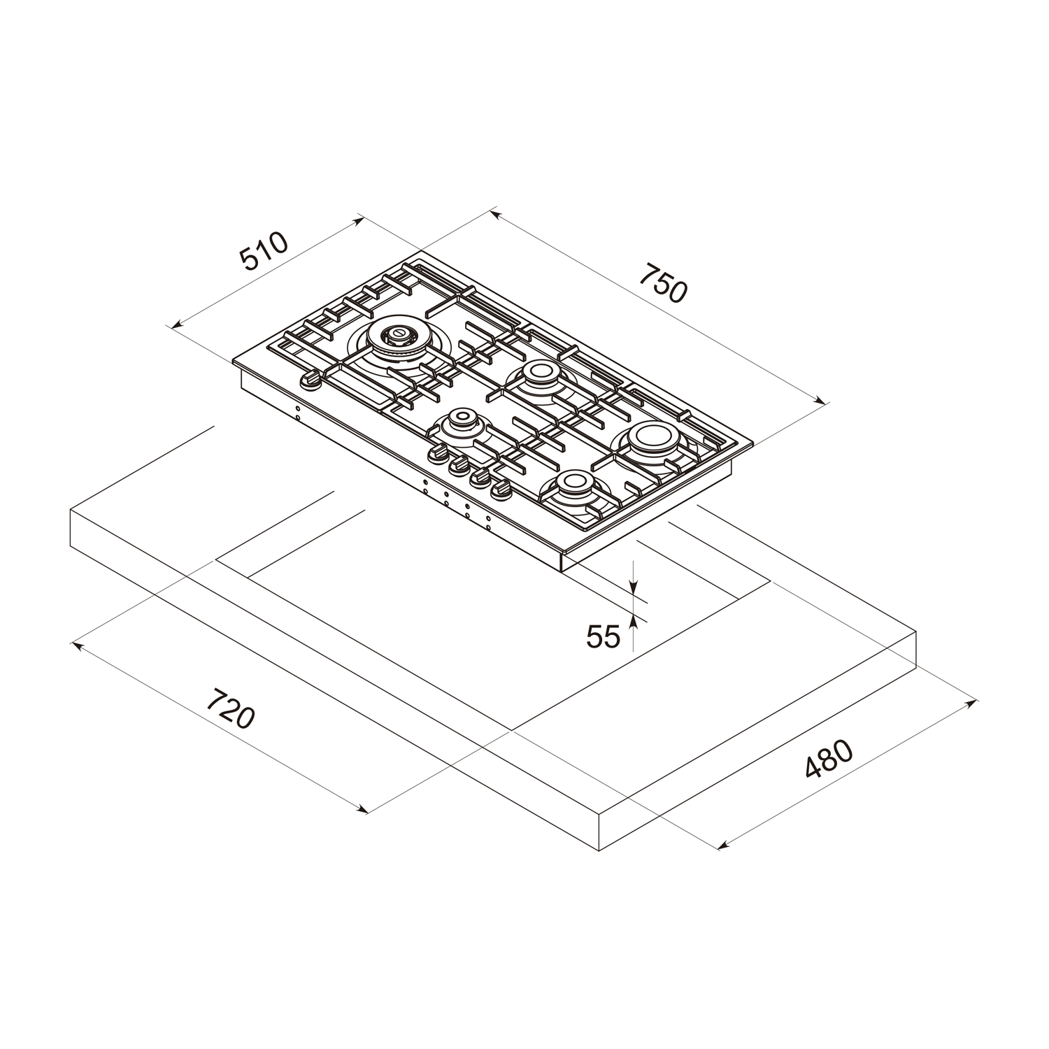 cooktop-a-gas-tecno-vintage-5q-75cm-tripla-chama-lateral-gab