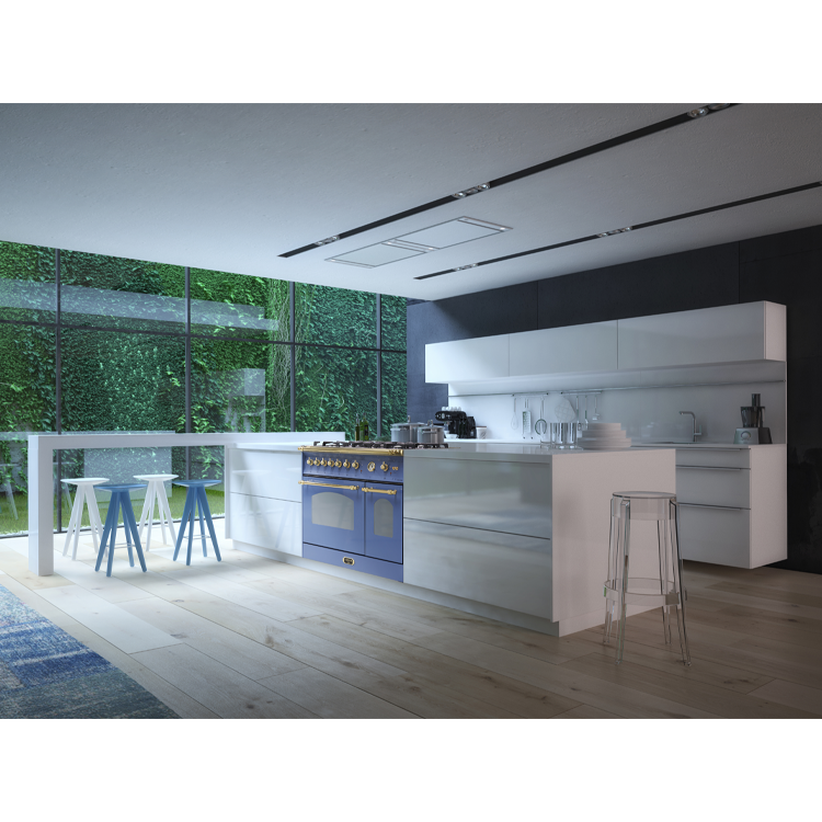 fogao-de-piso-lofra-dolce-vita-azul-lavanda-5q-90cm-forno-duplo-ambientada