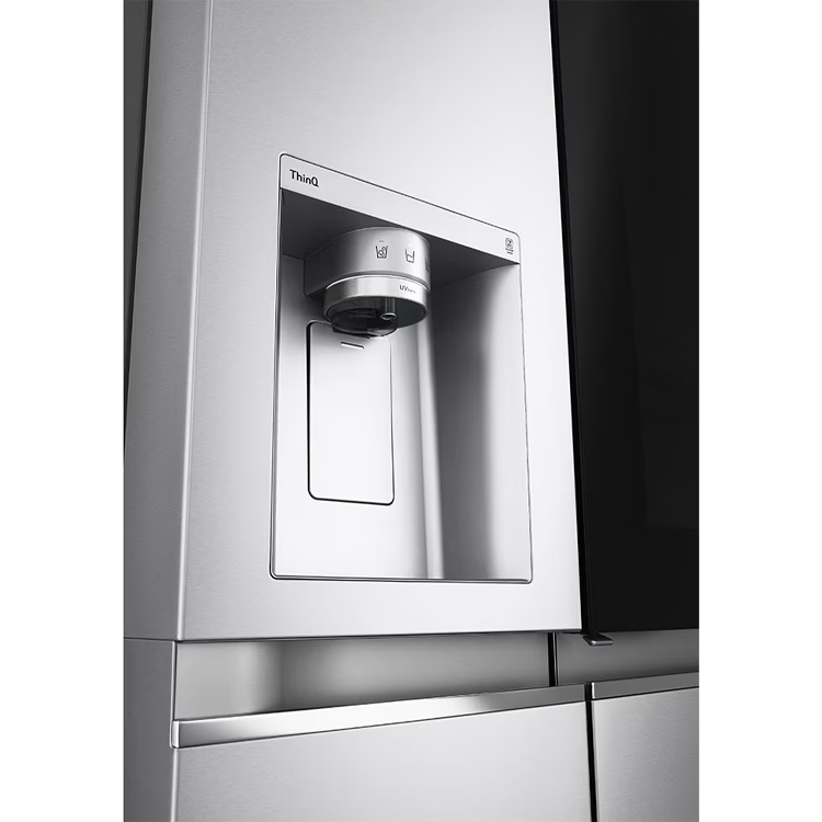 refrigerador-side-by-side-lg-598l-c-instaview-aco-escovado-dispenser