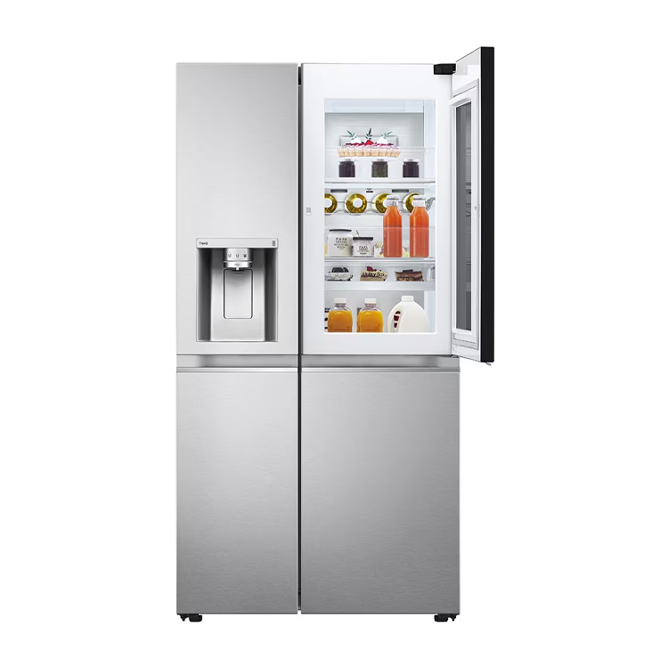 refrigerador-side-by-side-lg-598l-c-instaview-aco-escovado-parte-aberta