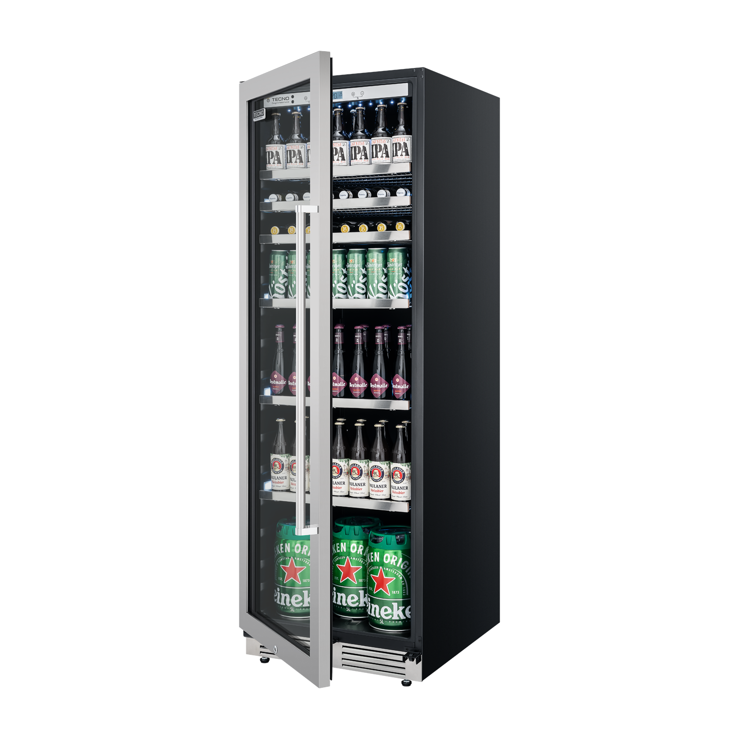 cervejeira-tecno-professional-433l-inox-entreaberta