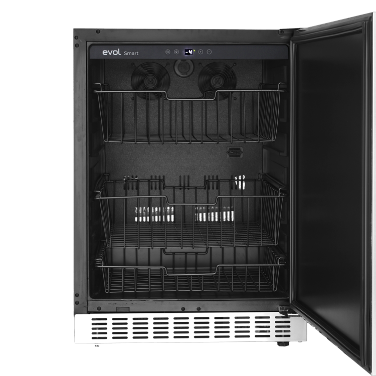 freezer-evol-142l-inox-aberto