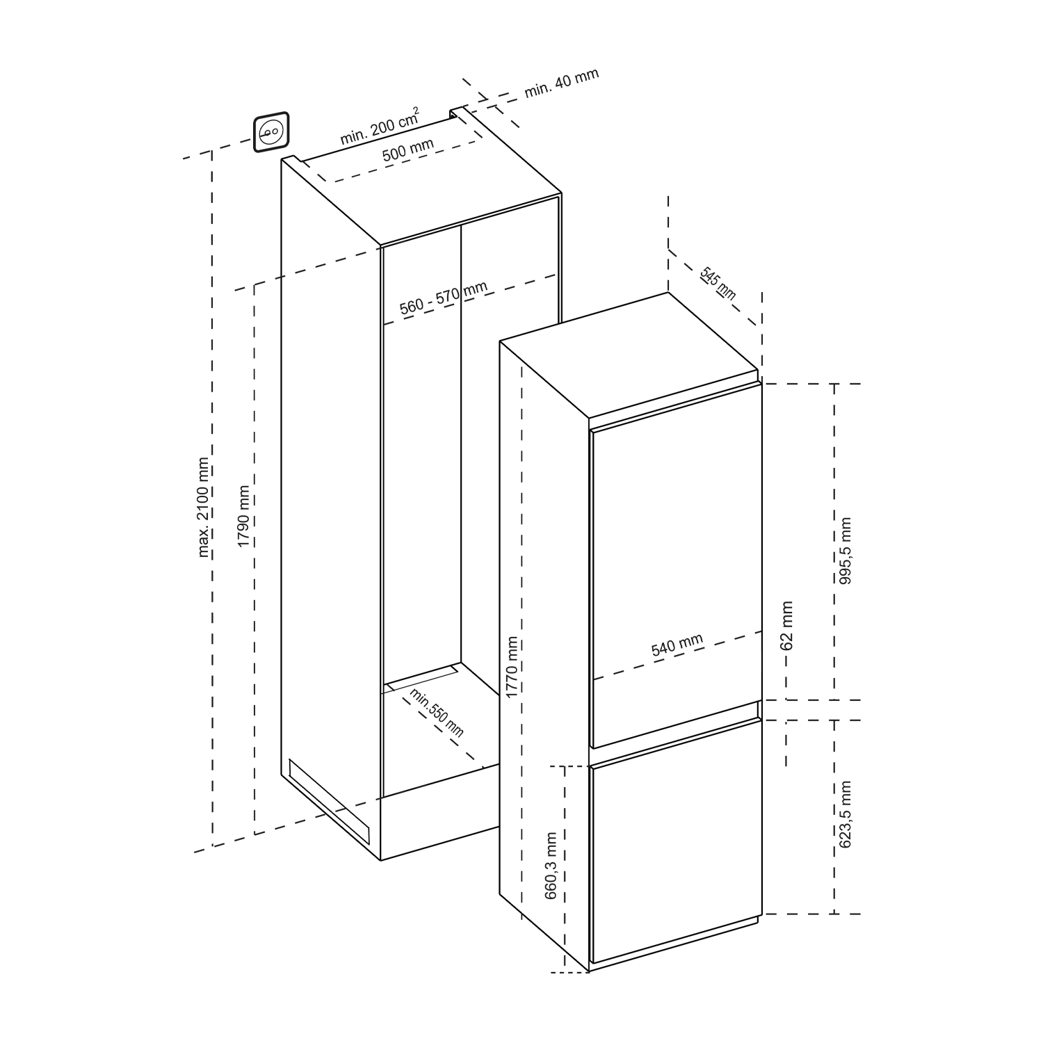 refrigerador-de-embutir-tecno-botton-freezer-256l-gab