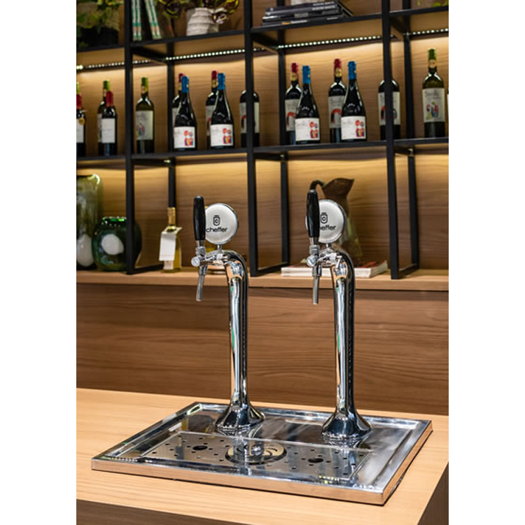 bartender-smart-chopeira-cheffer-naja-silver-dual-zone-2-vias-instalada