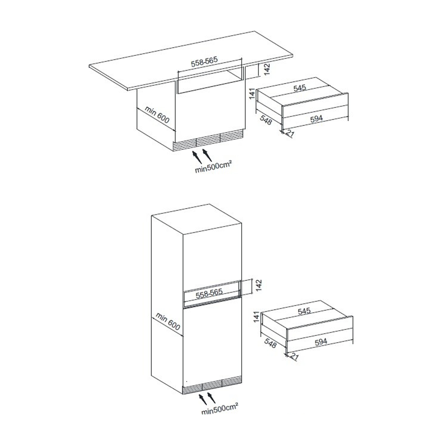 gaveta-aquecida-tecno-vintage-preta-60cm-26l-inox-gab
